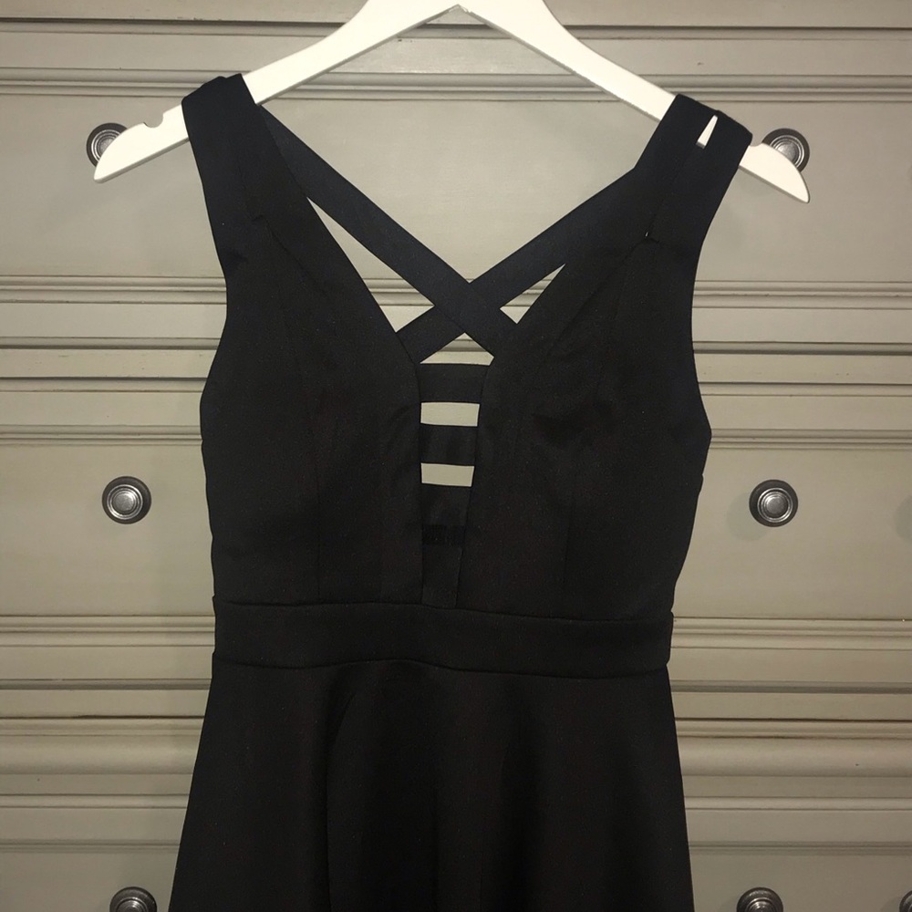 Black skater dress